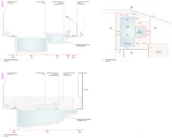 landscape pool plan for CDC